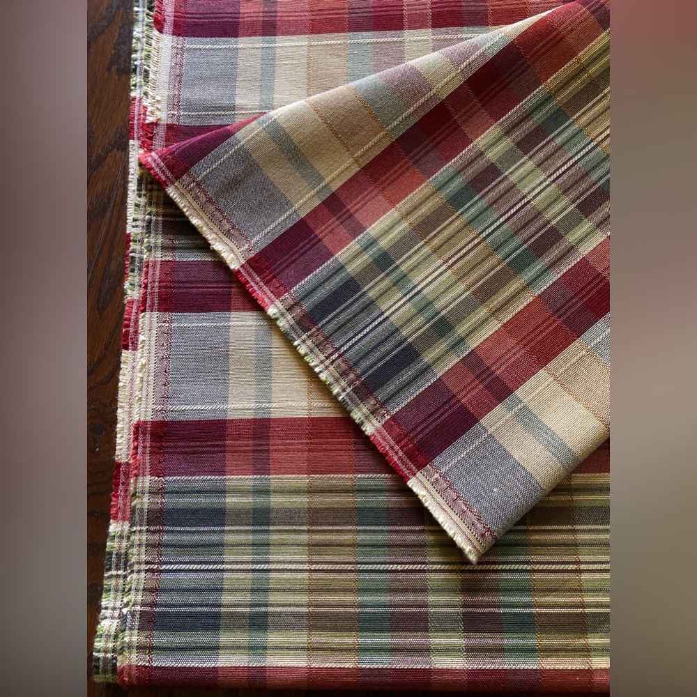 Luxury Plaid Upholstery Fabric Multicolour